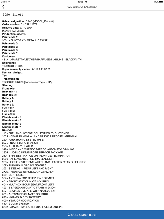 Screenshot #5 pour Mercedes-Benz Car Parts