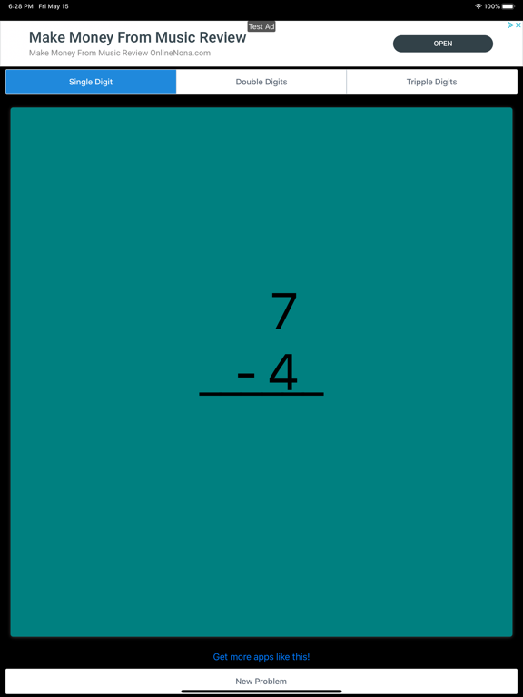 Screenshot #4 pour Subtraction Math Flashcards