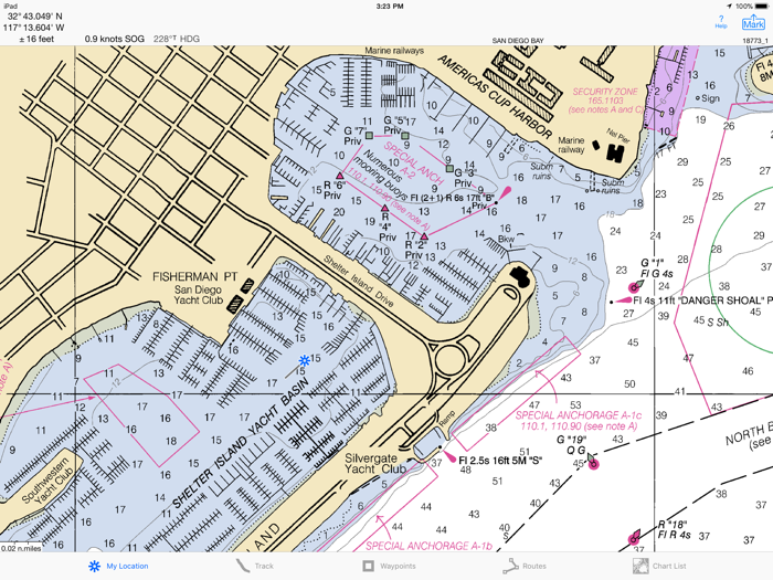 i Sail GPS  NOAA USA Charts