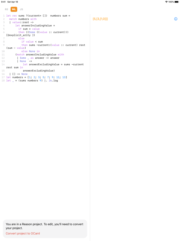 Screenshot #5 pour ReasonML