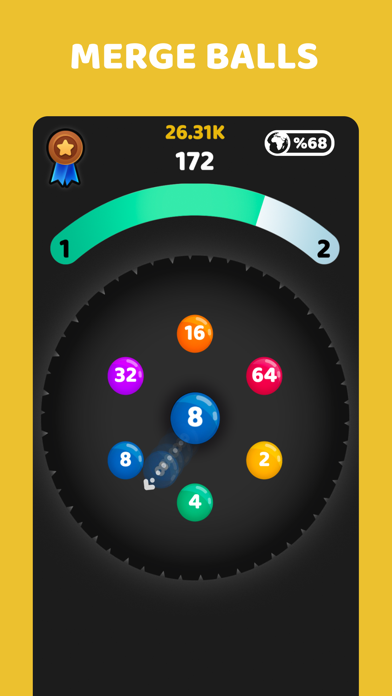 screenshot of 2048 Circle Blast 1