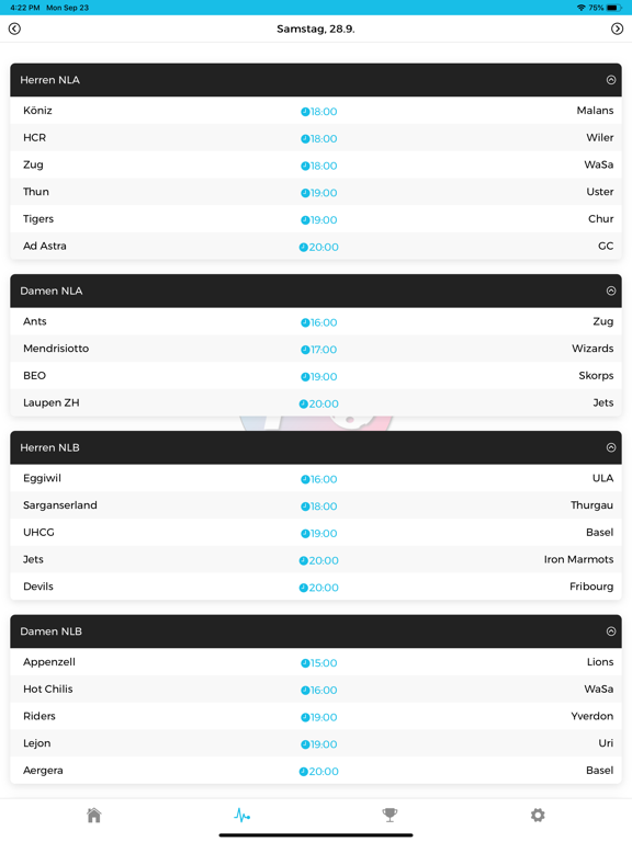 FloorballZ iPad screenshot