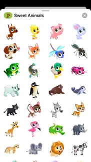 How to cancel & delete sweet animal cartoon stickers 1