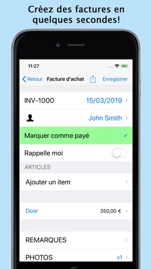 Capture d'écran de Easy Invoice Pro - PDF sur iPhone 2