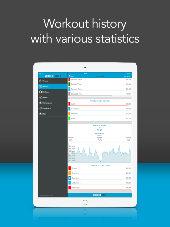 Workout Interval Timer Lite iPad screenshot 4 - Health & Fitness app