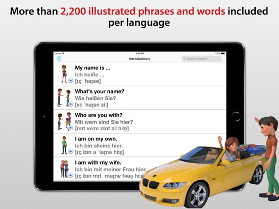 Travel Interpreter Phrasebook iPad screenshot 3 - Travel app