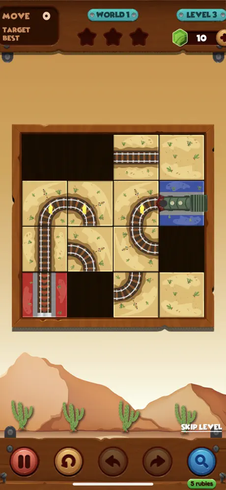 Unblock Train: Slide Puzzle