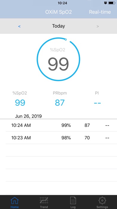 OXiM SpO2 Screenshot