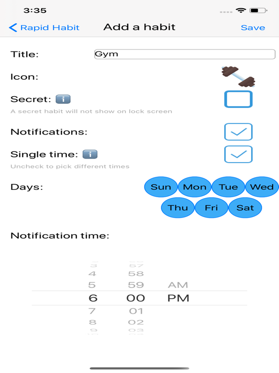 Screenshot #6 pour Rapid Habit