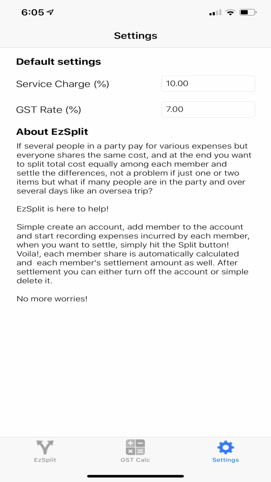 #8. EzSplit (iOS) By: Tong-Chai Siew