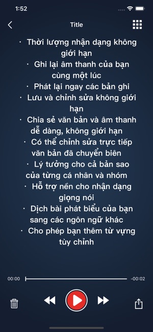 Nhận diện giọng nói - Speechy