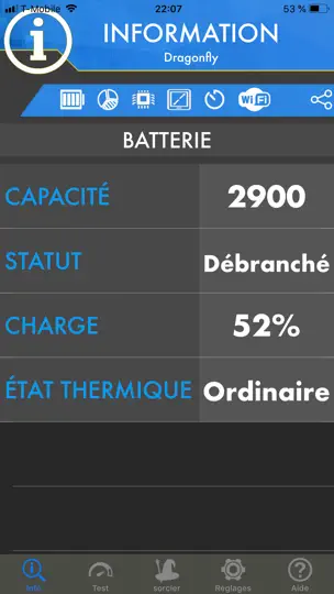 Capture d'écran de Ampères - Info Batterie Ampere sur iPhone 1