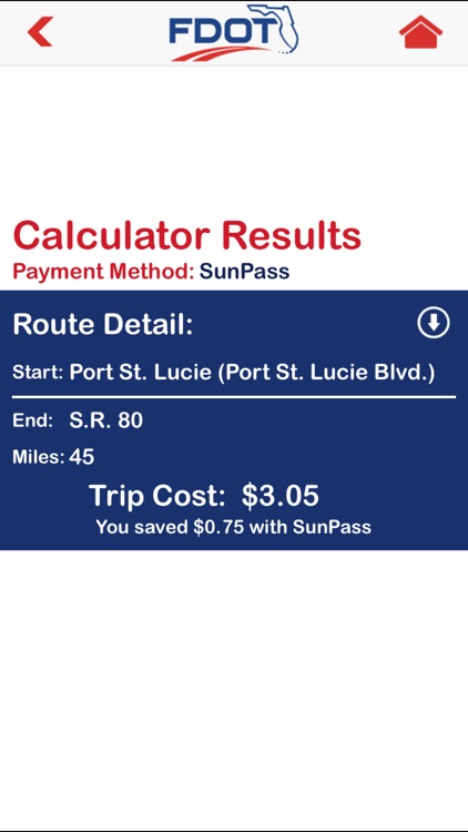 FDOT Toll Calculator screenshot-3