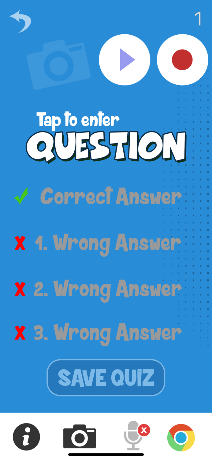 Quiz Maker - Make a quiz