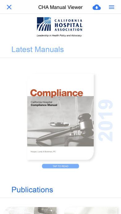 CHA Manuals Screenshot