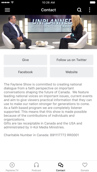 Faytene.TV Screenshot