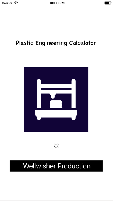 Plastic Engineering Calculator Screenshot