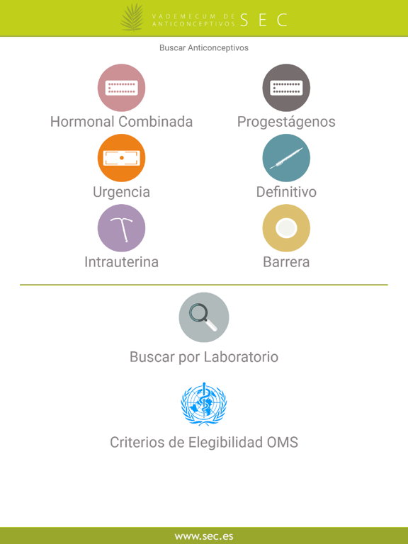 Screenshot #4 pour Vademecum Anticoncepción SEC