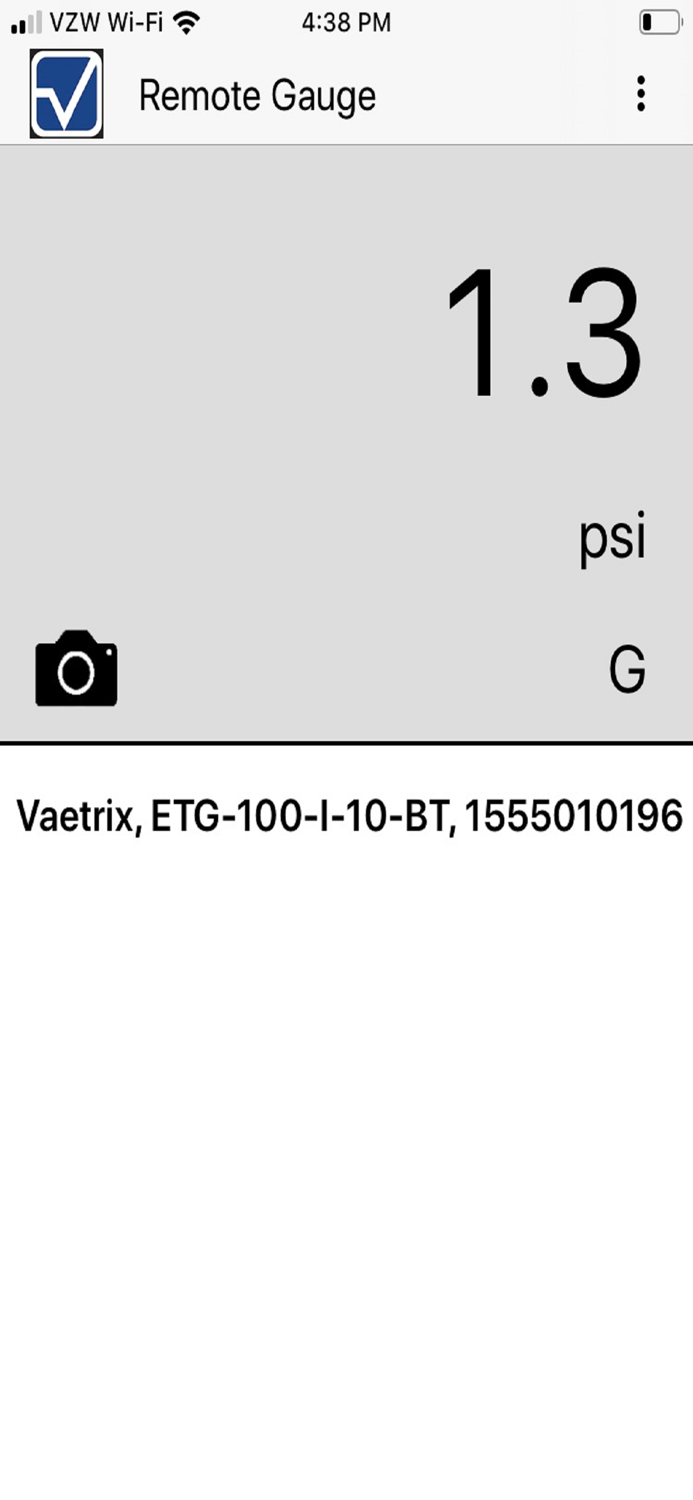 Vaetrix Remote Gauge