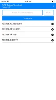 tcp telnet terminal iphone screenshot 1