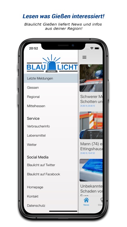 Blaulicht Gießen News