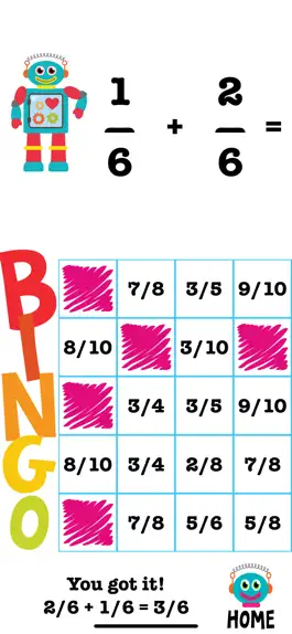 Game screenshot Booop Bop: Bingo Fractions hack