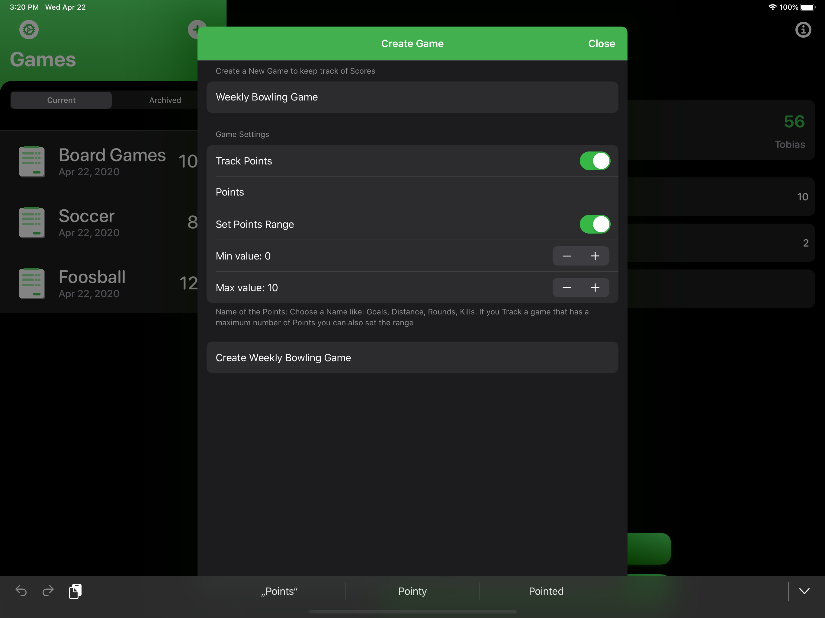 Score Tracking and Statistics screenshot 16