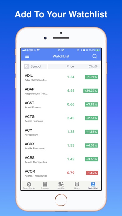 Penny Stocks Pro - screener Screenshot