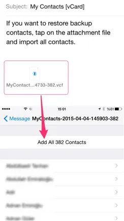 My Contacts Backup iPhone image 3