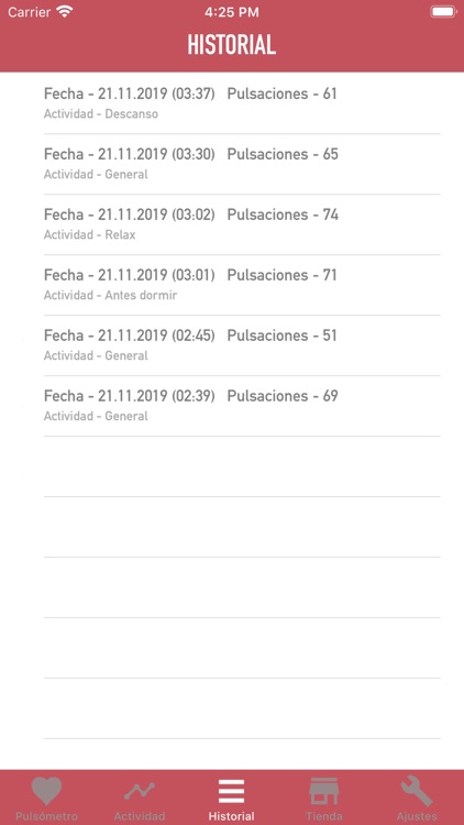 Pulsómetro - Medir pulsaciones screenshot-3