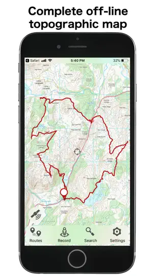 Screenshot von GBTopoMap auf dem iPhone 1