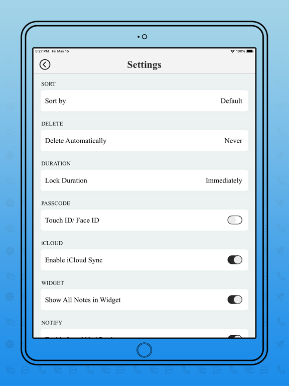 Notebook - Notes and Diary iPad screenshot