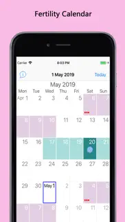 fertility & period tracker pro iphone screenshot 1