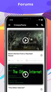 creepypasta - scary stories iphone screenshot 1