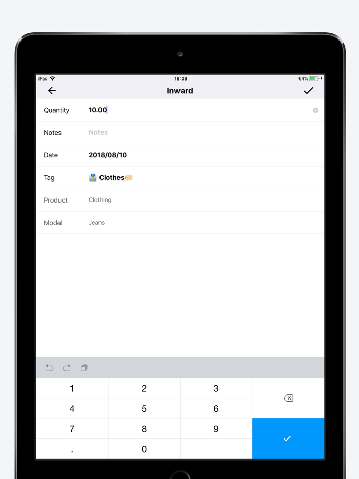 Inventory Manager-Control item