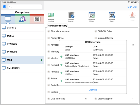 NetSupport DNA Console iPad screenshot