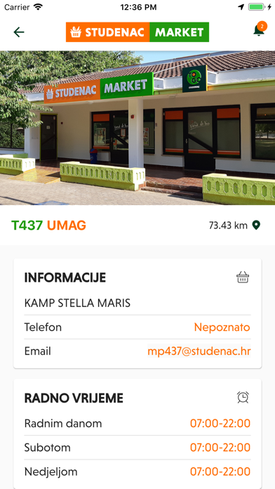 Studenac market screenshot 2