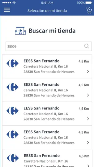 Captura de pantalla de Scan And Go en iPhone 4