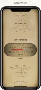 Weather Station: barometer app screenshot #1 for iPhone