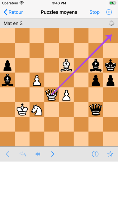 Screenshot #1 pour Problèmes d'Echecs (puzzles)