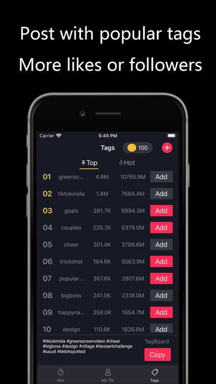 Tik trend-tok likes,fans,tags
