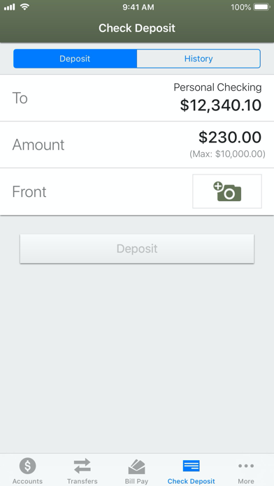 First Financial Credit Union Screenshot