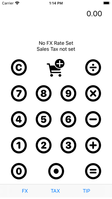 Screenshot #1 pour fx Calculator (inc Sales Tax)