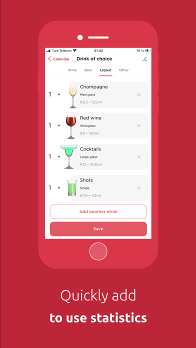 Alcohol Drink Calendar Screenshot