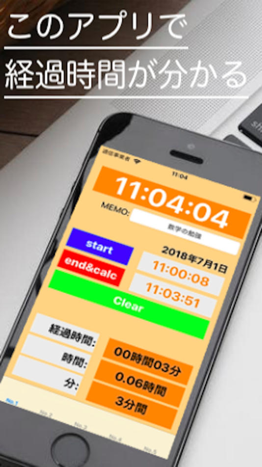 #2. タイムカードアプリ - 経過時間計算 - (iOS) Podle: Takaaki Sasaki