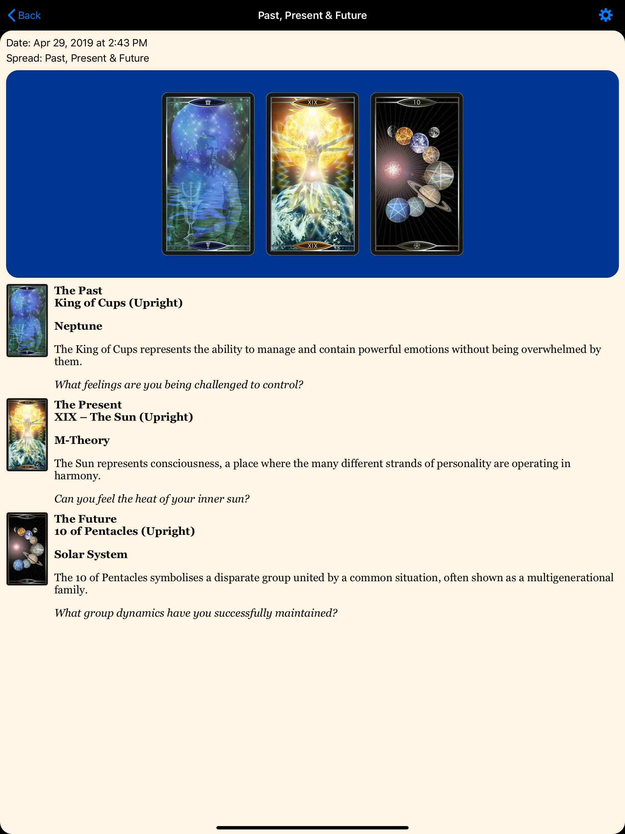 Quantum Tarot screenshot 9