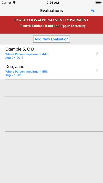 Impairment Calculator 4th ed. screenshot-9