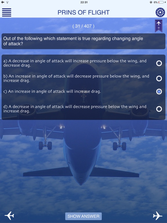 Screenshot #6 pour ATPL Questions Pilot Trainer