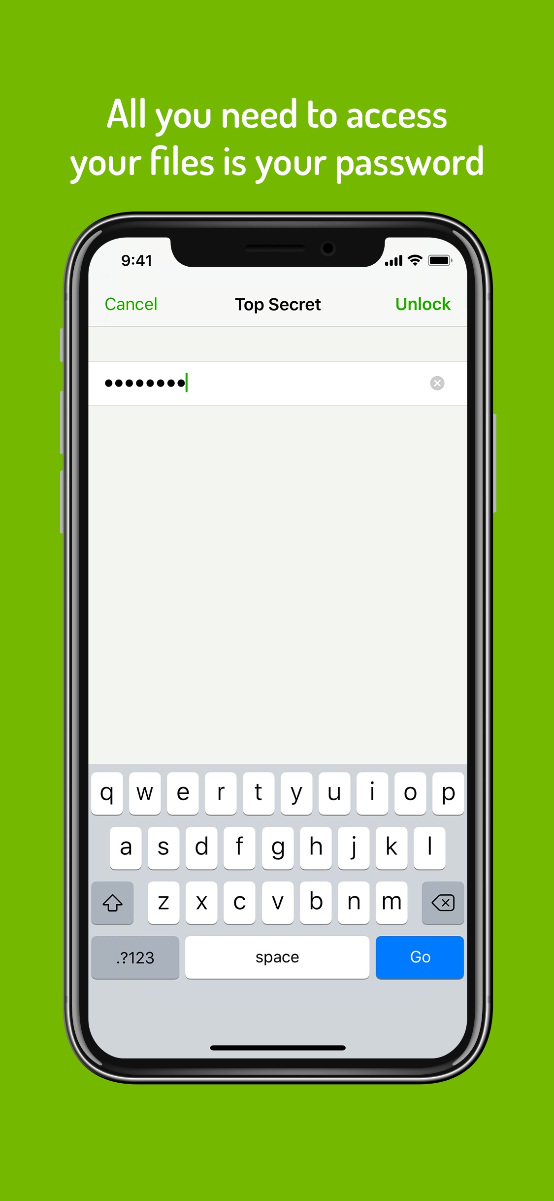 Screenshot do app Cryptomator