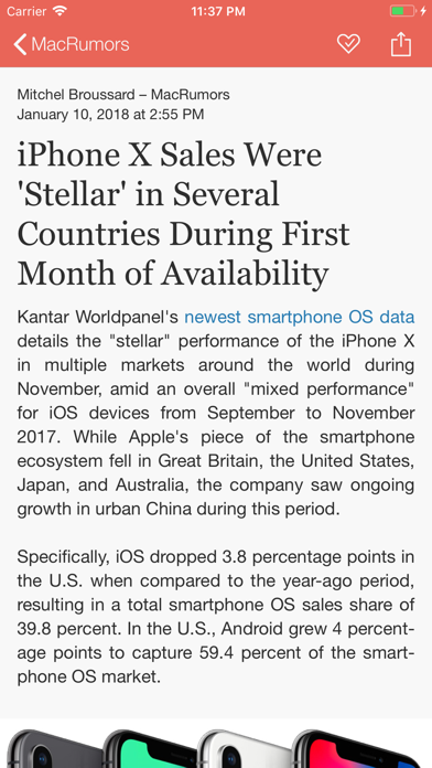 Headlines RSS Screenshot